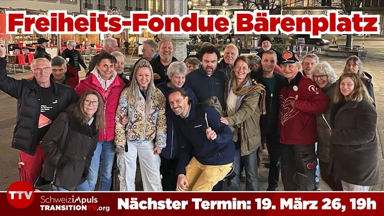 Fondue als Freiheitsritual? Der harte Kern von Bern trifft sich zum Freiheits-Fondue
