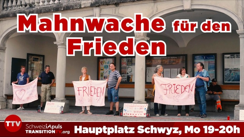 Montags-Friedensmahnwache in Schwyz