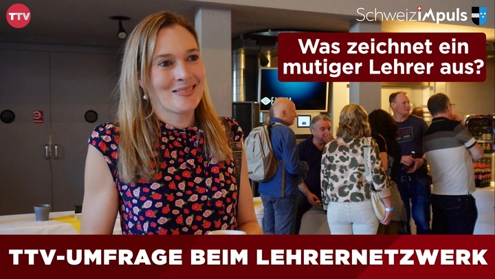Umfrage zum Lehrermut am Lehrernetzwerke-Treffen in Schöftland AG